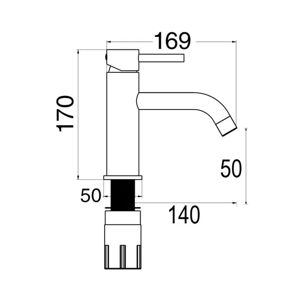 Composition mixers washbasin, bidet and 2-way Moon shower doffe white brass