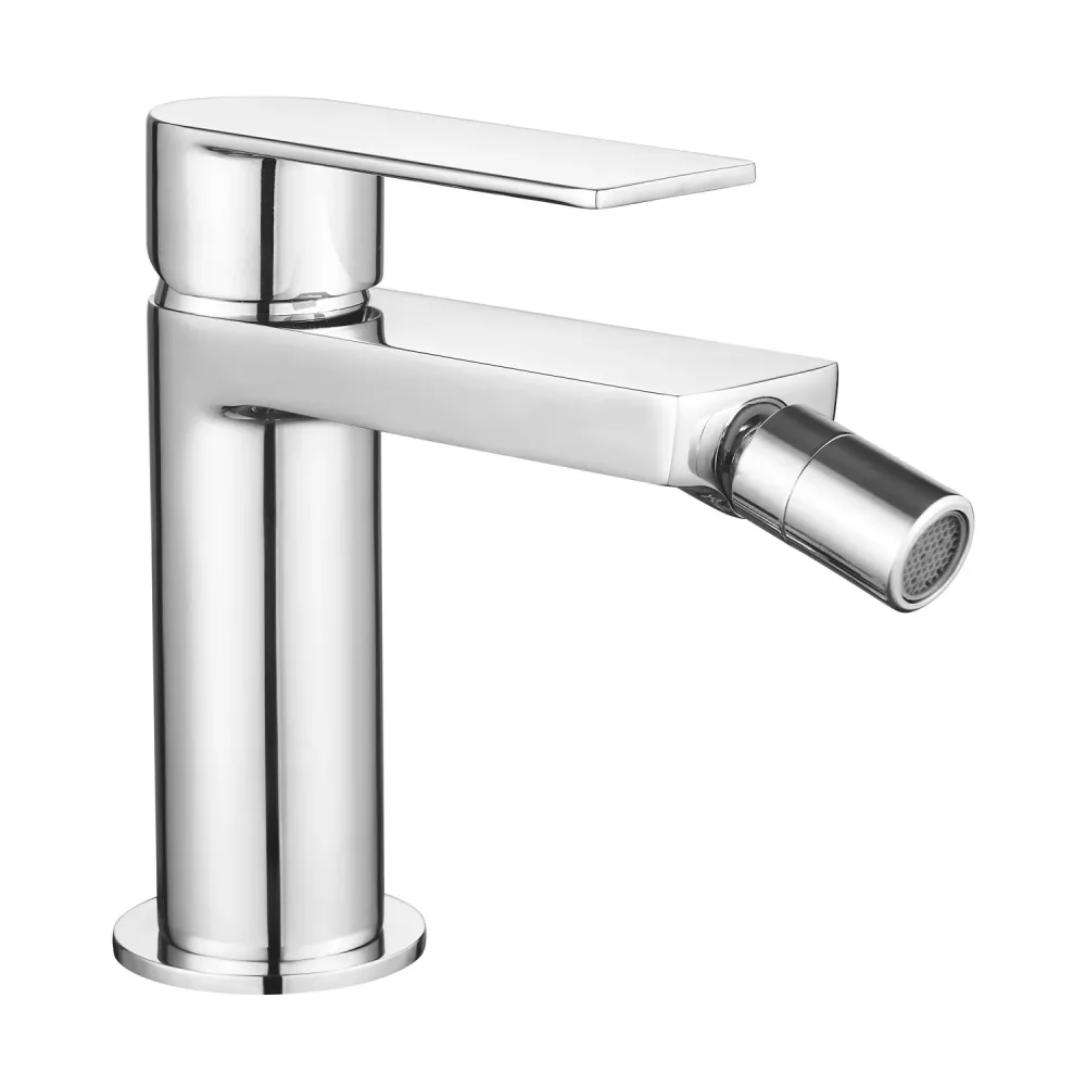 Composition mixers washbasin, bidet and two-way shower mechanical diverter chromed geel koper Ottomix