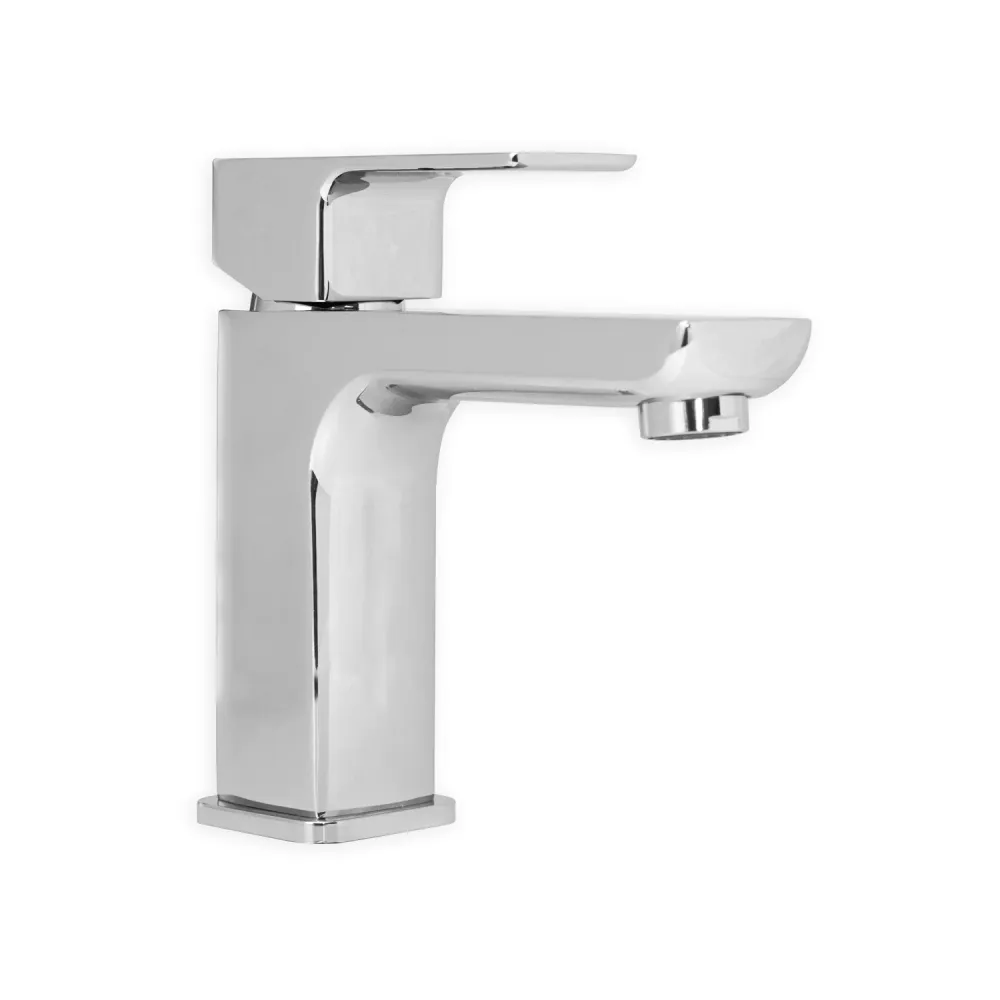Pair mixers washbasin and bidet Nix series chrome-plated geel koper