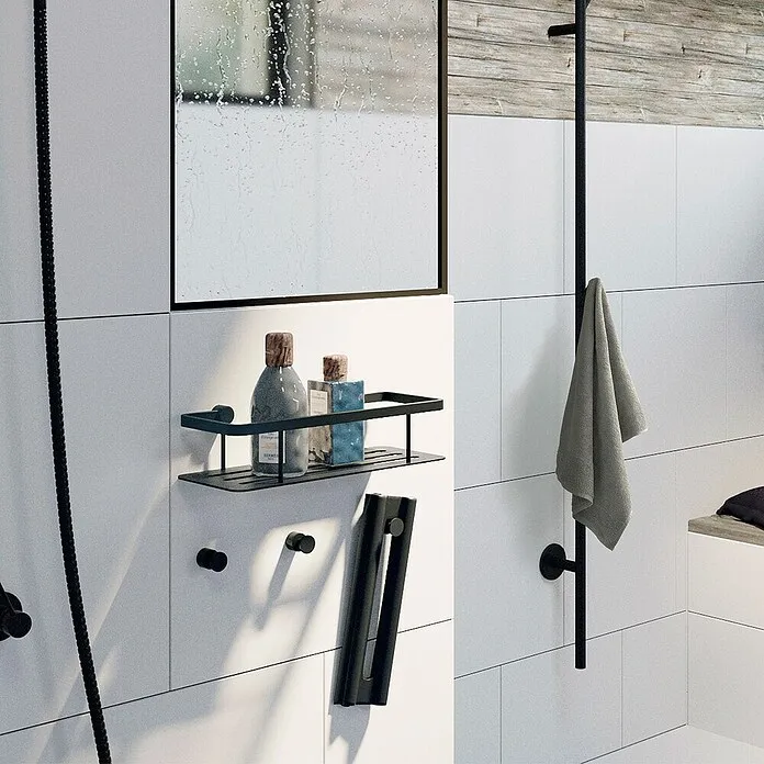 Smedbo Sideline Douchewisser - ABS-kunststof, Zwart