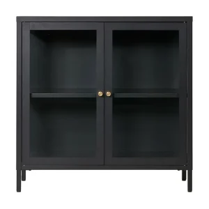 Vitrine Dalby, Zwart, 80x35x80 cm, EPIKASA