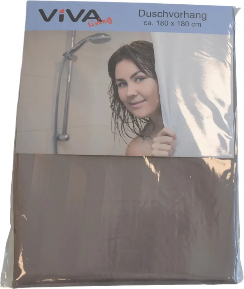 Douchegordijn - Grijs - 180 cm x 180 cm - Inclusief ringen - Anti Schimmel - Polyester - Badgordijn