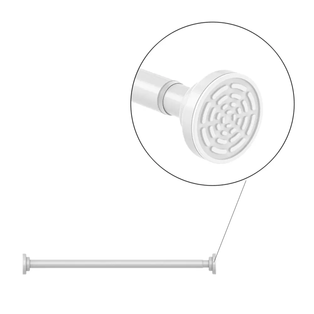 Douchestang Uitschuifbaar - Wit - 66 cm tot 99 cm - Universeel - Douchestang zonder Boren - Douchestang Verstelbaar