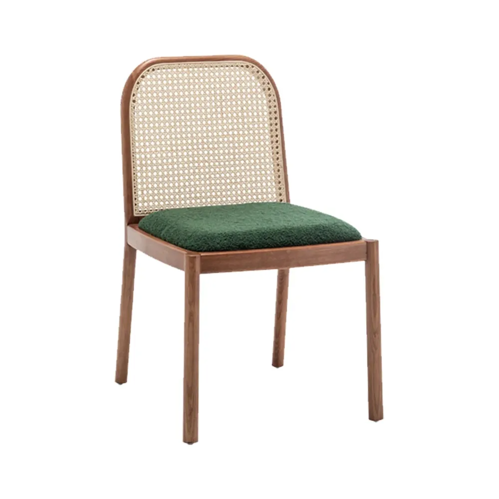 Ademend materiaal Traditional Upholstered Dining Side Chair Eenkleurig Wood Side Chair White