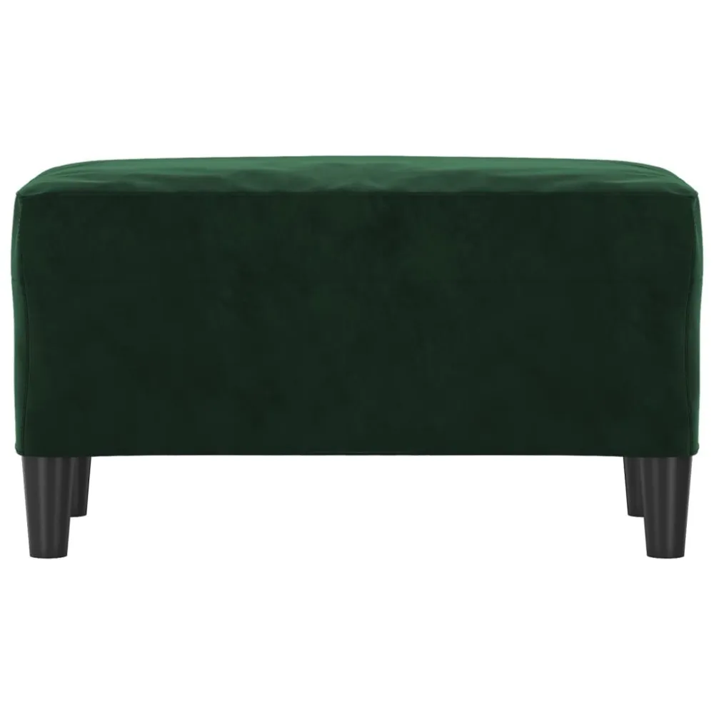 Bankje 70x35x41 cm fluweel donkergroen