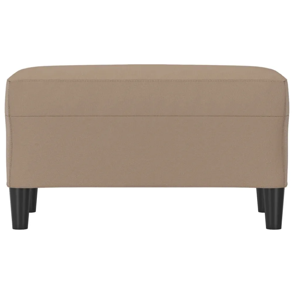 Bankje 70x35x41 cm kunstleer cappuccinokleurig