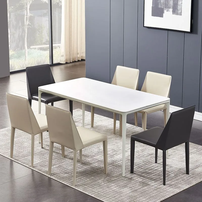 Bureaustoel Contemporary Kitchen Dining Chairs Faux Van leer Dining Chairs Orange