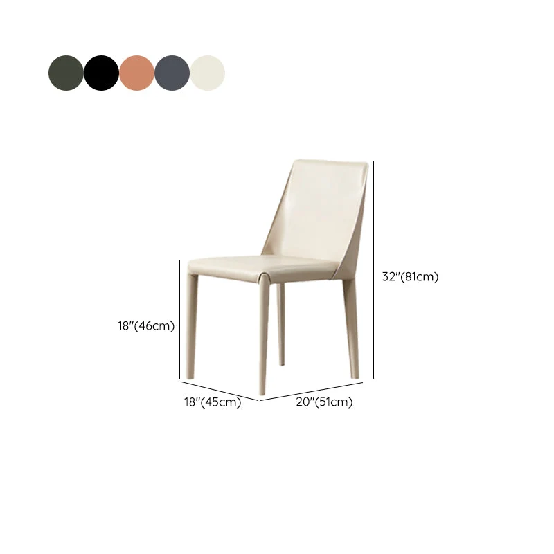 Bureaustoel Contemporary Kitchen Dining Chairs Faux Van leer Dining Chairs Orange