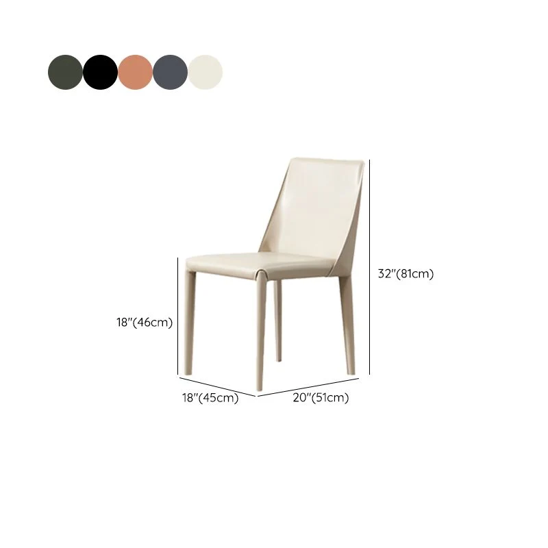 Bureaustoel Contemporary Kitchen Dining Chairs Faux Van leer Dining Chairs Orange