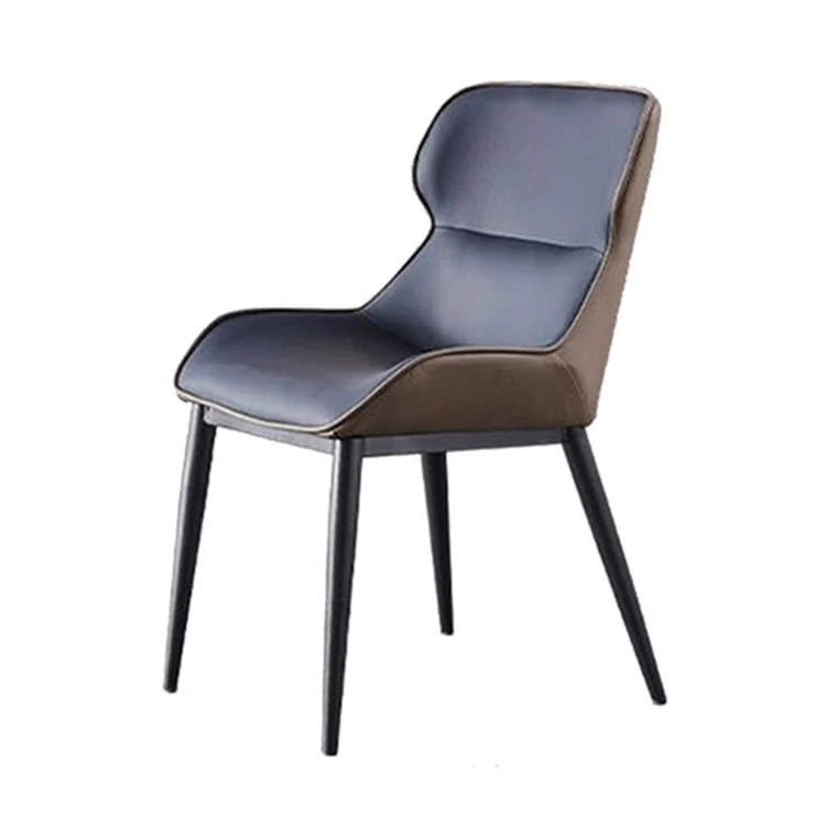 Contemporary Side Chair Leer Upholstered Dining Chair Kitchen White