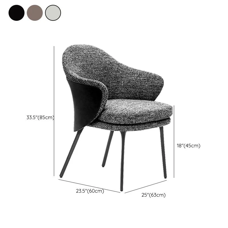 Dining Room Upholstered Chair Faux Natuurleer Parsons Dining Chair voor binnen- en buitengebruik White