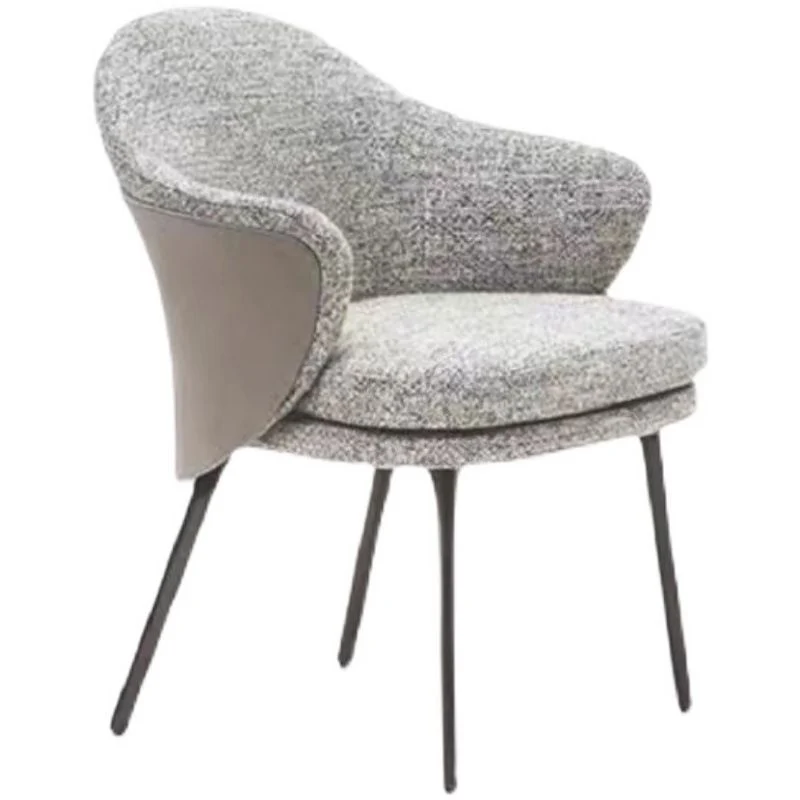 Dining Room Upholstered Chair Faux Natuurleer Parsons Dining Chair voor binnen- en buitengebruik White