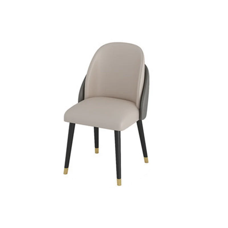 Dining Room Upholstered Chair Industrial Faux Leren Parsons Dining Chair Orange