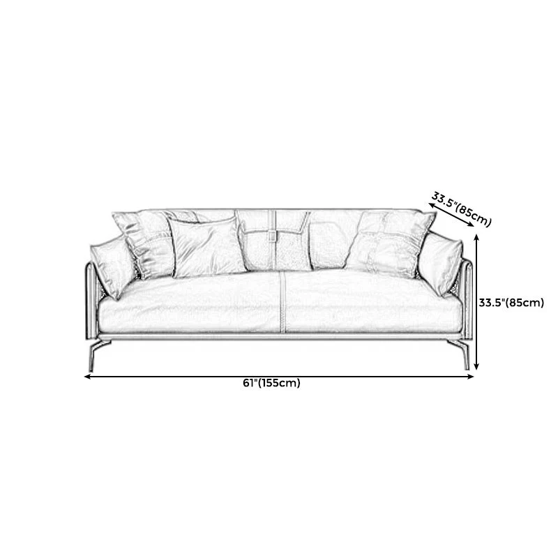 Ebbenhout Upholstered Pillow Back Against Leather/leather Seat 35