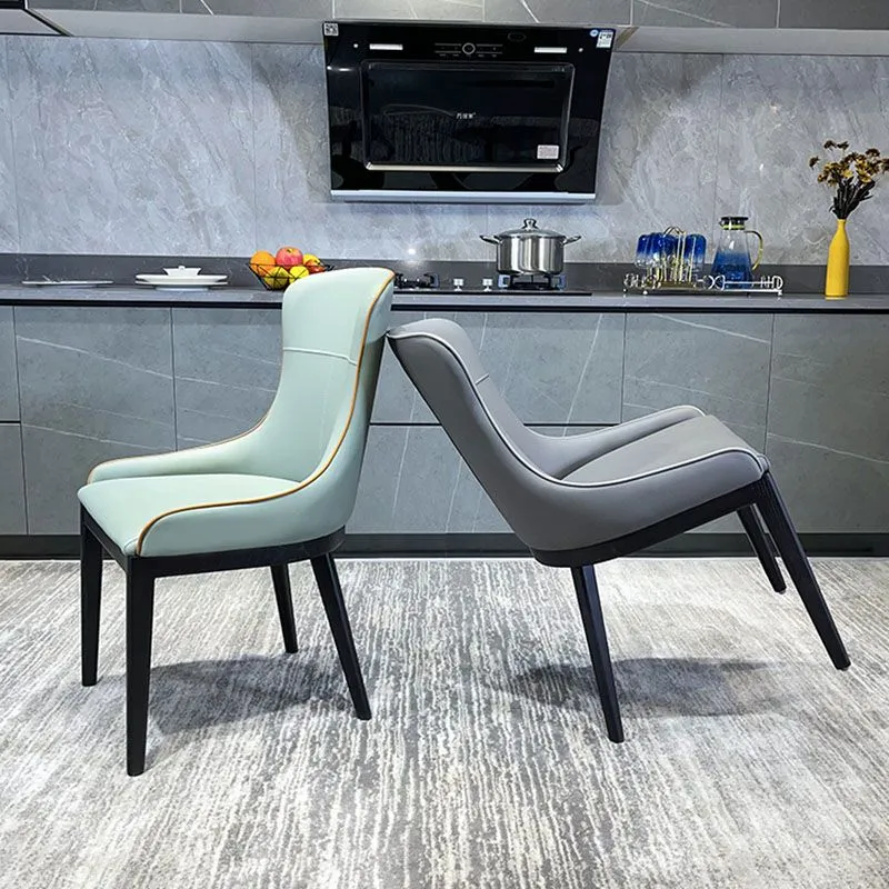 Elastische pasvorm Contemporain Style Wood Parsons Chair Upholstered Dining Side Chair Orange