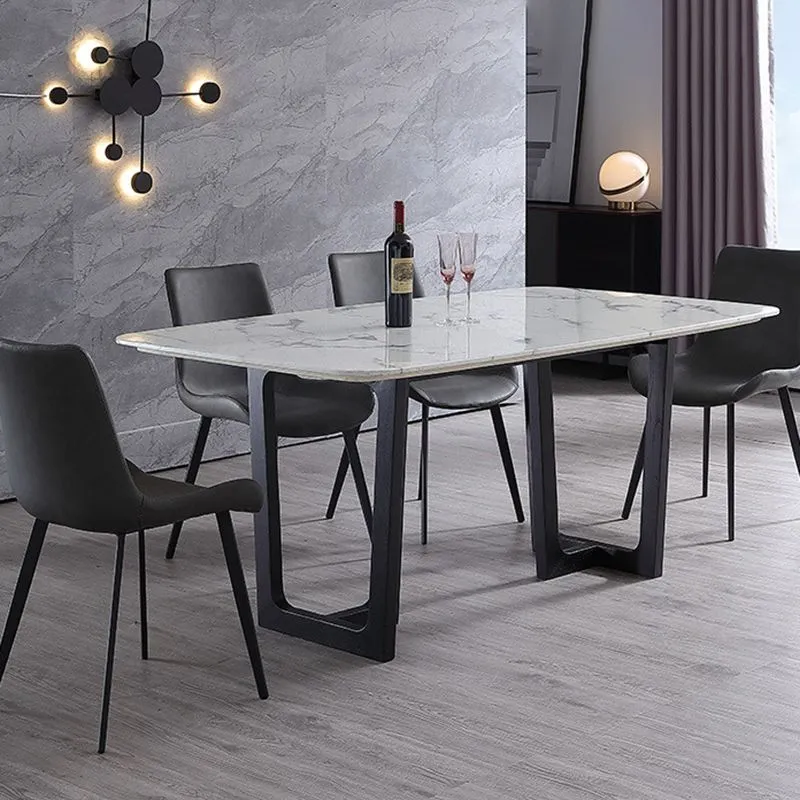 Elastische pasvorm Dining Room Upholstered Chair Zwart Legs Parsons Dining Chair Grey