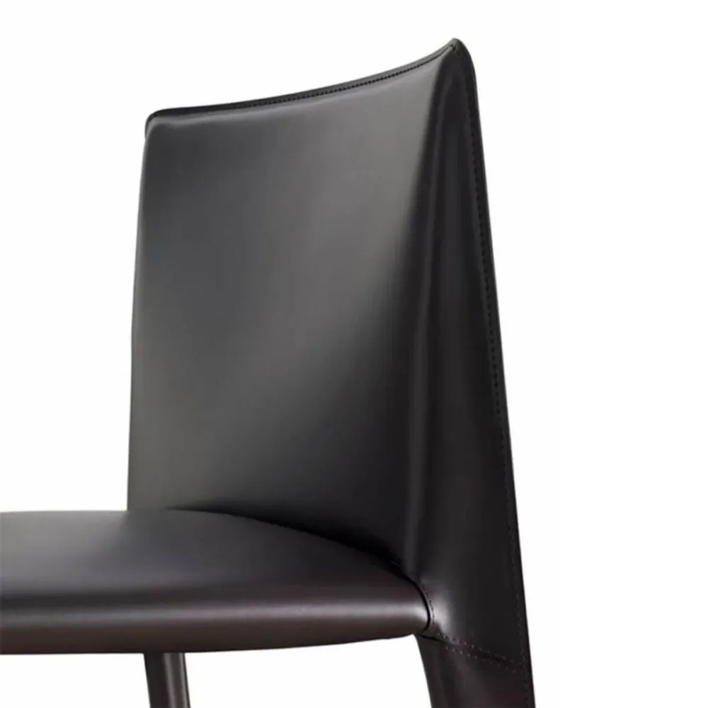 Elastische pasvorm Upholstered Dining Chairs Faux Lederen Kitchen Dining Side Chair Beige