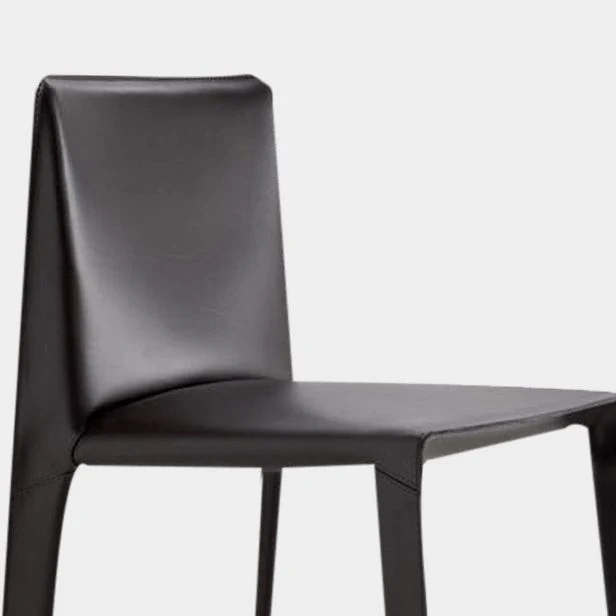 Elastische pasvorm Upholstered Dining Chairs Faux Lederen Kitchen Dining Side Chair Beige