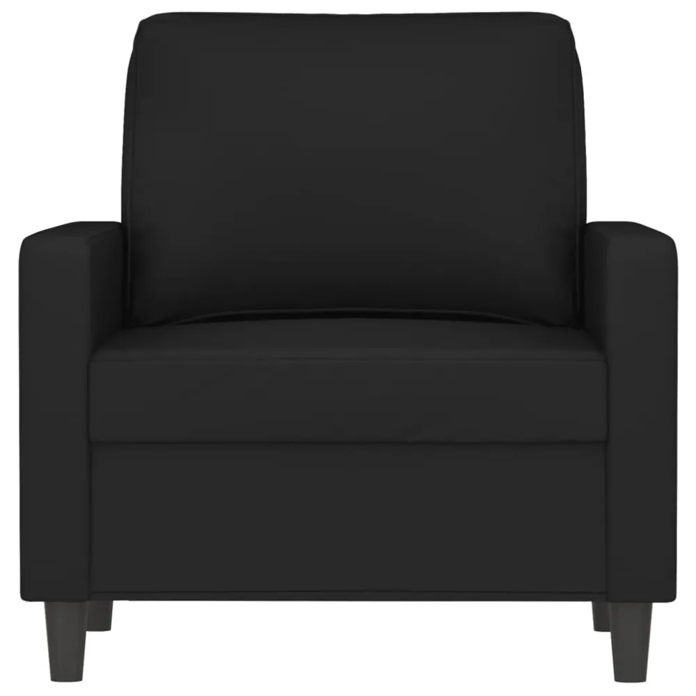 Fauteuil 60 cm fluweel zwart Eenvoudig aan te brengen