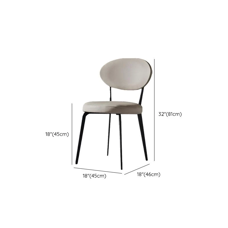 Faux Leather Dining Chairs Upholstered Dining Chairs Ivoor voor binnen- en buitengebruik