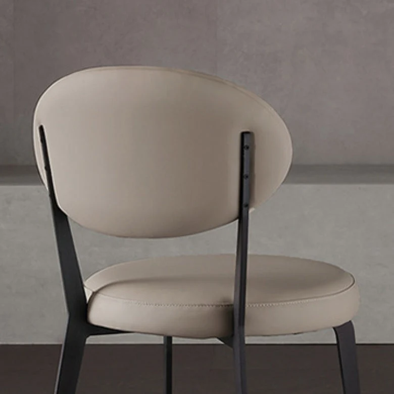 Faux Leather Dining Chairs Upholstered Dining Chairs Ivoor voor binnen- en buitengebruik