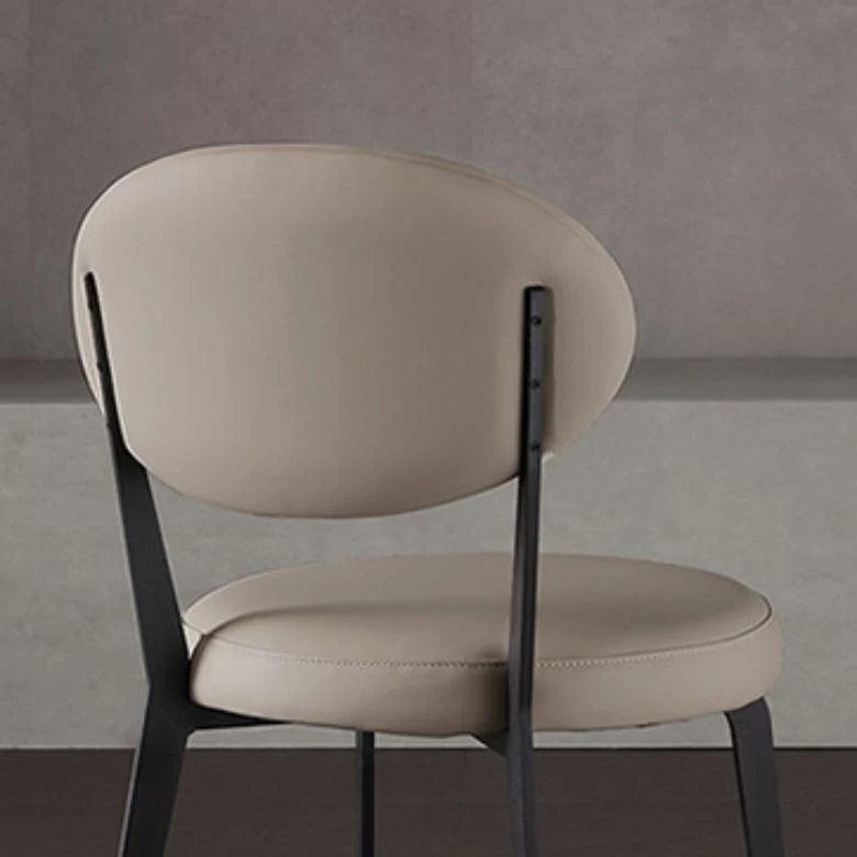 Faux Leather Dining Chairs Upholstered Dining Chairs Melkwit voor binnen- en buitengebruik