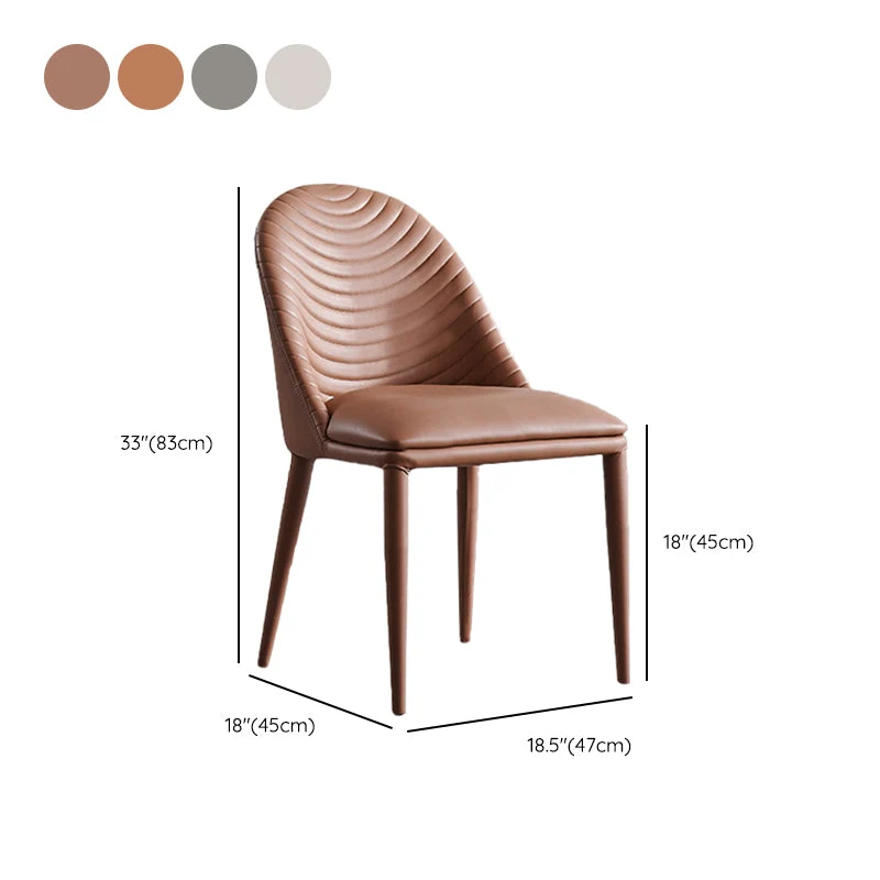 Faux Leder Dining Chair Parsons Upholstered Chair Dining Room Dark