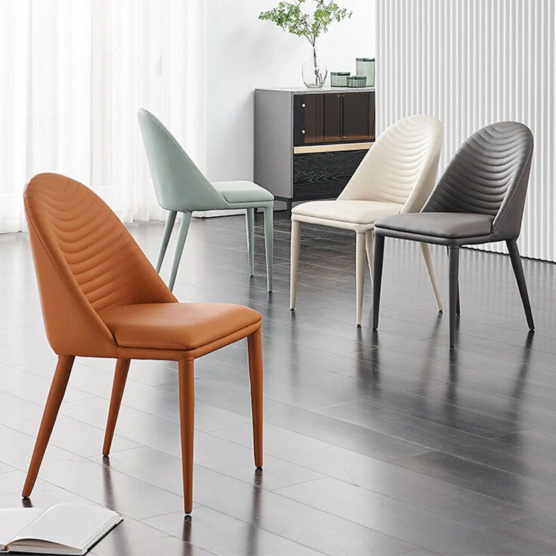 Faux Leder Dining Chair Parsons Upholstered Chair Dining Room Dark