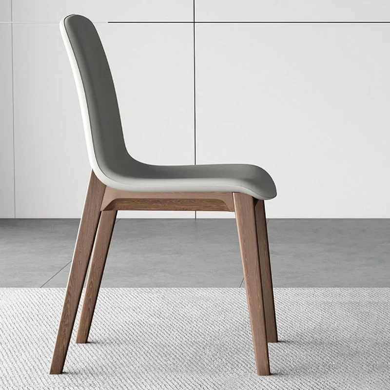 Faux Natuurleer Modern Side Chair Parsons Chair Upholstered Eenvoudig aan te brengen