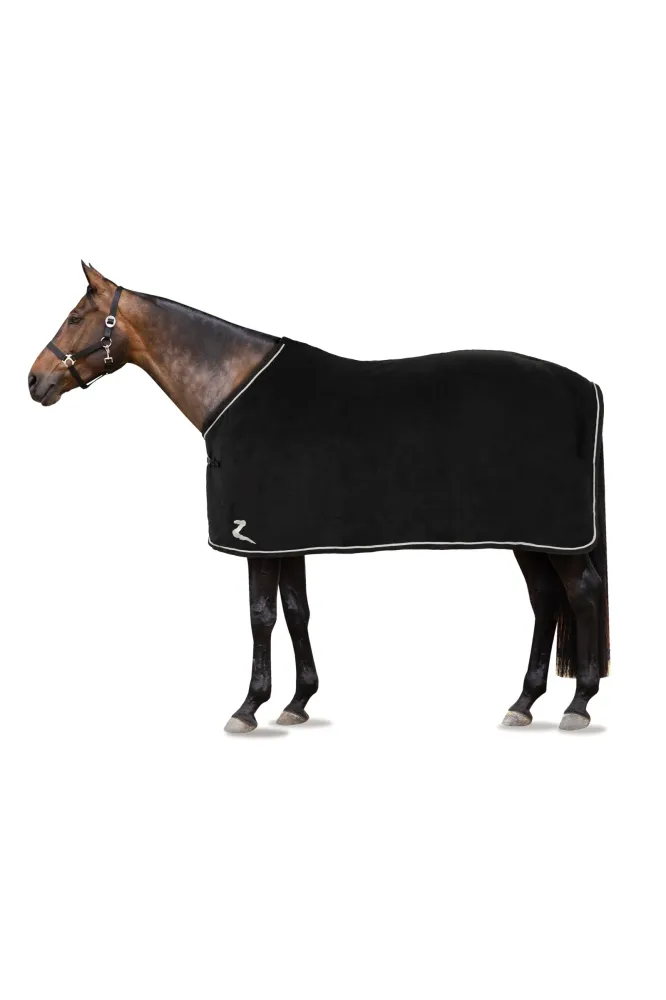 Fleece Show Cooler Rug Zwart 165 - Perfecte Pasvorm