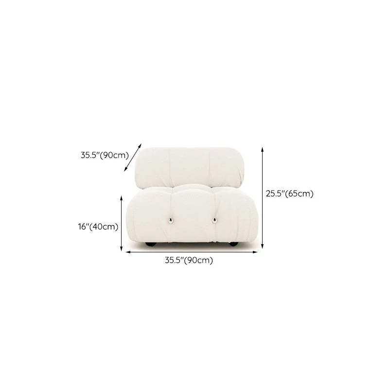 Foam Scratch Resistant Settee Sneeuwwit Tight Seat Sofa Nailhead