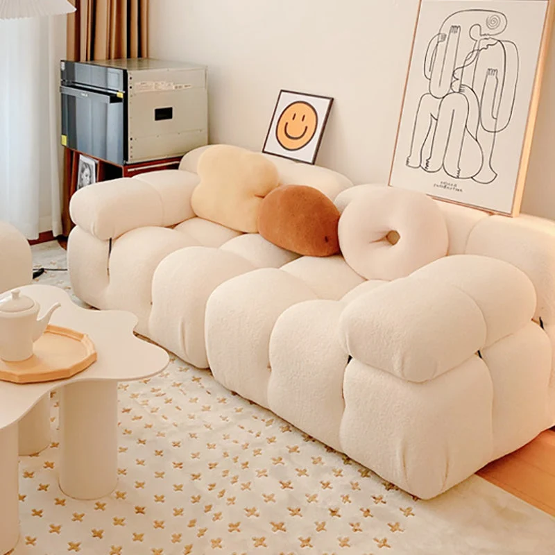 Foam Scratch Resistant Settee Sneeuwwit Tight Seat Sofa Nailhead