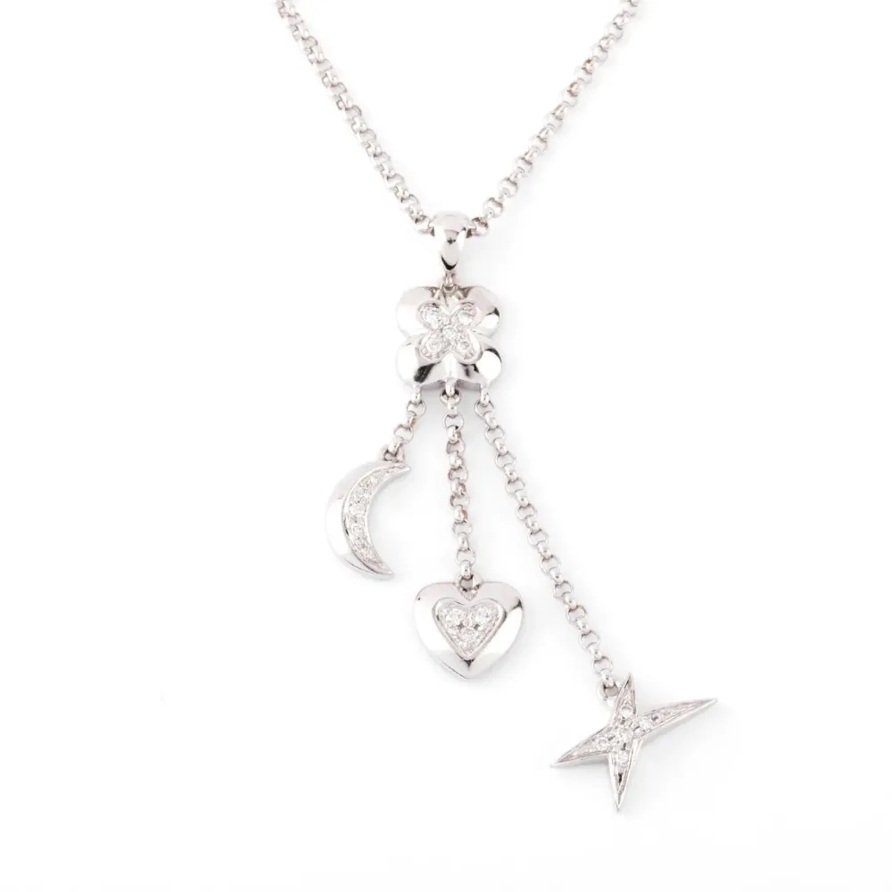 Gouden and diamond necklace Mauboussin