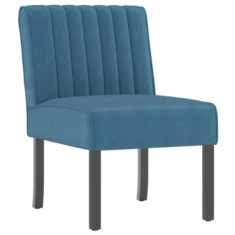 Premium Kwaliteit Stoel fluweel blauw
