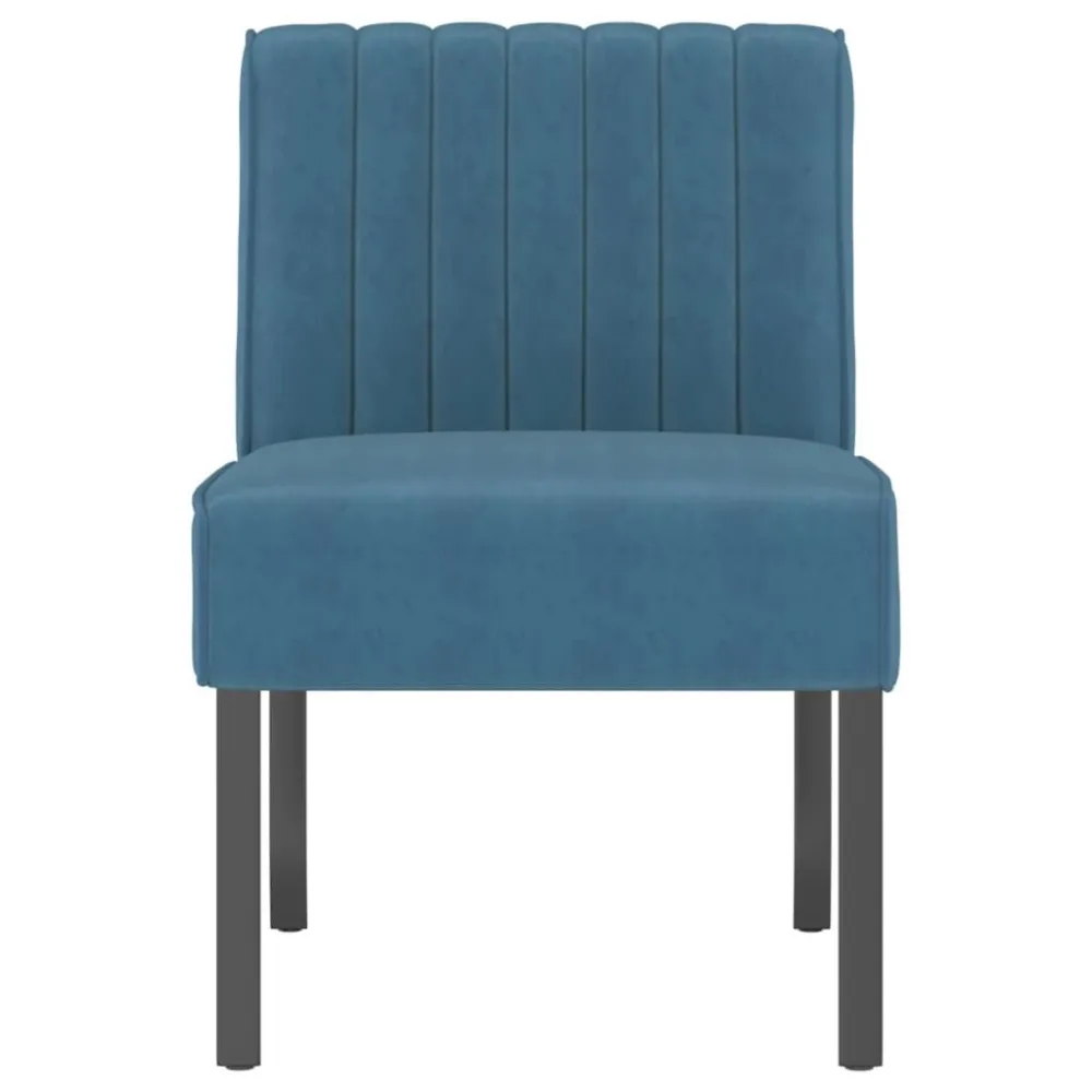 Premium Kwaliteit Stoel fluweel blauw