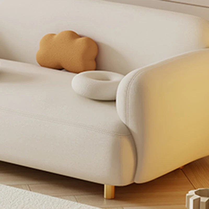 Stain Resistant Sofa Faux Natuurleer Contemporary Standard Settee Couch voor IKEA-stoelen en modellen 24l