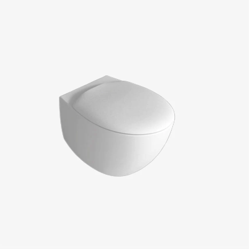 Wall-hung WC Mascalzone reduced depth - Domus Falerii Mascalzone Zacht Close seat met bescherming tegen slijtage