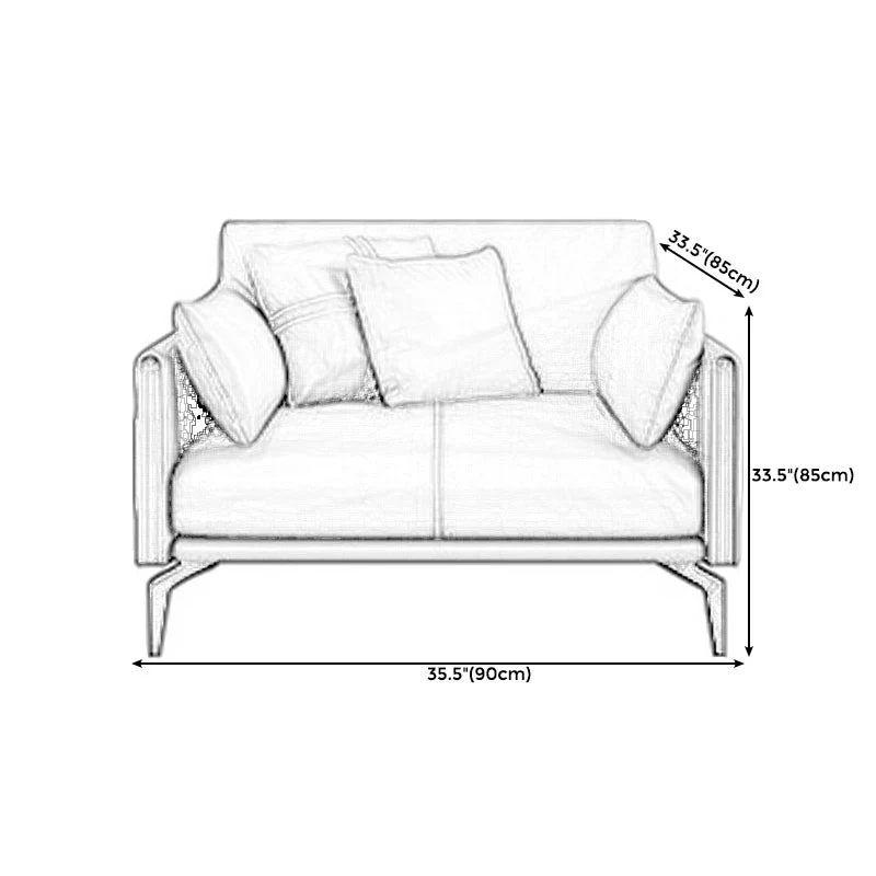 Zwart Upholstered Pillow Back Against Leather/leather Seat met antislip rand 35