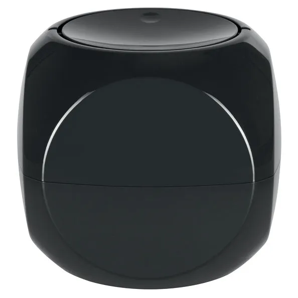 1L Dice-shaped Trash Can Flip Lid - Ravenzwart met persoonlijke boodschap