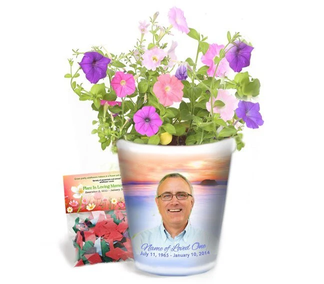 Dusk Personalized Memorial Keramisch Flower Pot geschenkzakje