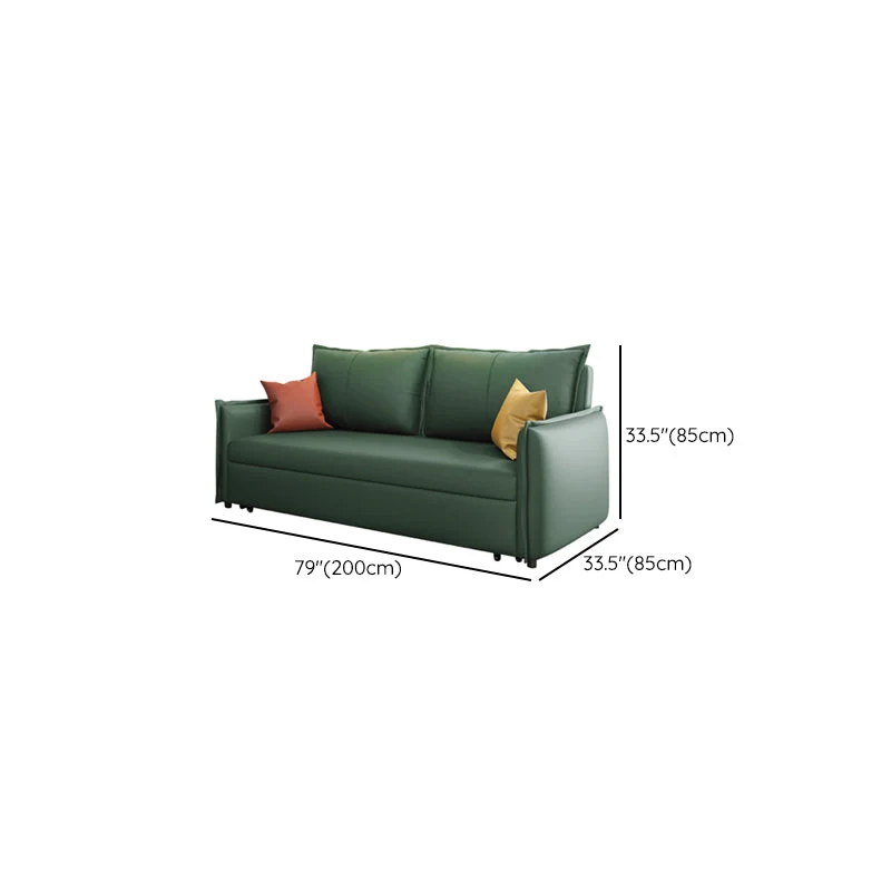 Contemporary Futon Sofa Bed Metal Appelgroen Storage Pillow Back Square Arms 47l