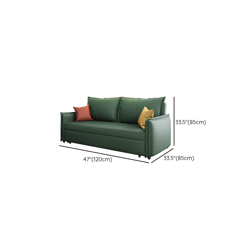 Contemporary Futon Sofa Bed Metal Appelgroen Storage Pillow Back Square Arms 47l