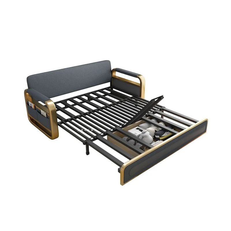 Multifunctioneel Futon Sofa Bed Tight Back Faux Leather Settee Loveseat 43l