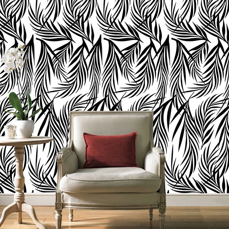 Adhesive Willow Wallpaper Panels Grey-White Eigentijds Style Wall Art Dining Room Grey
