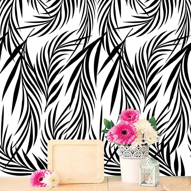 Adhesive Willow Wallpaper Panels Grey-White Eigentijds Style Wall Art Dining Room Grey
