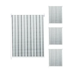 Rolgordijn MCW-D52 (set van 4), grijs/wit