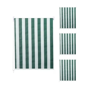 Rolgordijn MCW-D52 (set van 4), groen/wit