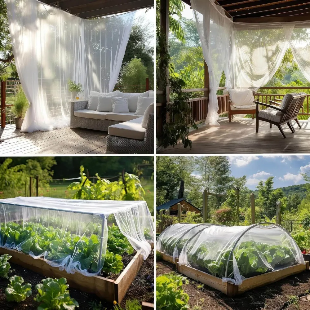 10x10 FT Ivoor DIY Mosquito Net Fabric | Netting 2 Pack