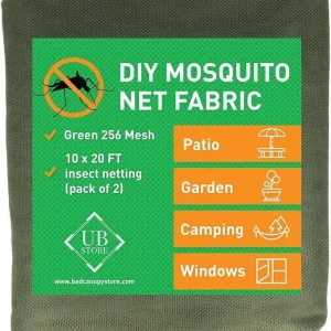 10x20 FT Mosgroen DIY Mosquito Net Fabric | Insect Netting 2 Pack