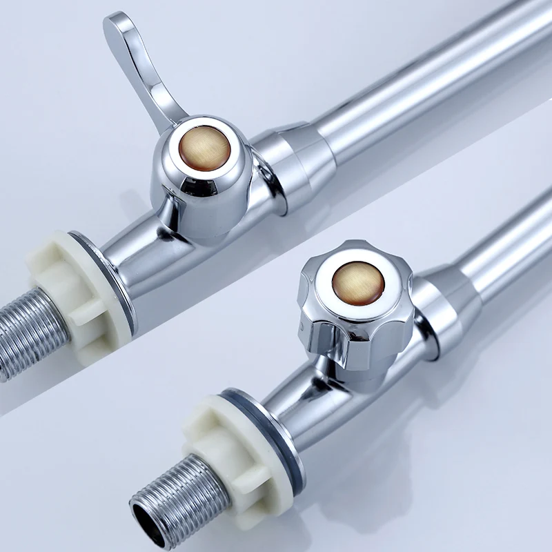 1-Hole Kitchen Faucet Solo Handle Kitchen Sink Faucet Swivel Spout